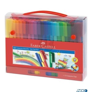 FLAMASTRY CONNECTOR 60 KOL. W WALIZCE FABER-CASTELL 155560 FC