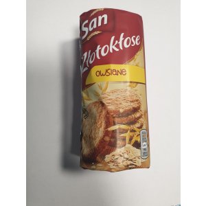 Ciastka SAN ŁAKOTKI ZŁOTOKŁOSE owsiane 215g