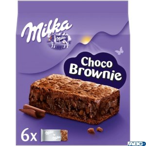 Ciastka MILKA CHOCO BROWNIE z czekoladą i kawałkami czekolady mlecznej 6 szt, 150g