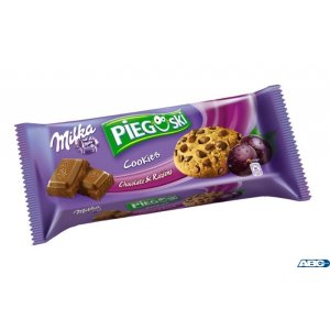 Ciastka MILKA Pieguski 135g Czekolada i rodzynki CHOCO COOKIE RAISINS