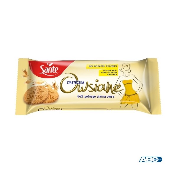 Ciasteczka SANTE owsiane naturalne 138g