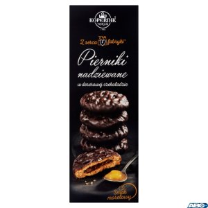 Pierniki nadziewane w czekoladzie deserowej morelowe 145g KOPERNIK