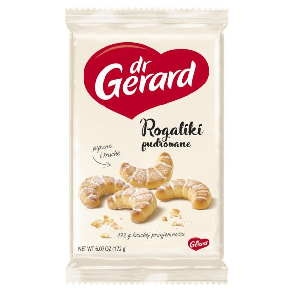 Ciastka DR GERARD Rogaliki Pudrowane, 172g