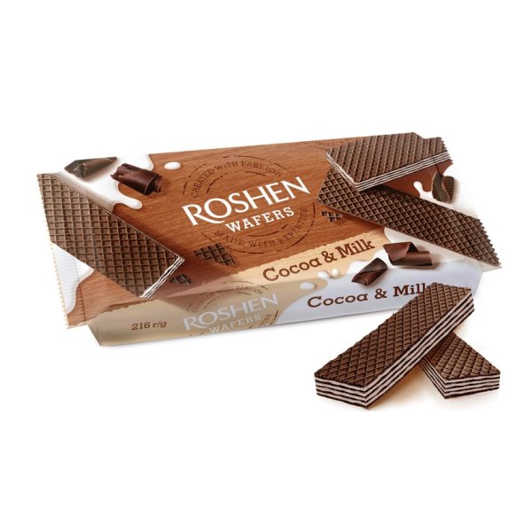 Wafers Cocoa&Milk 216 g Roshen
