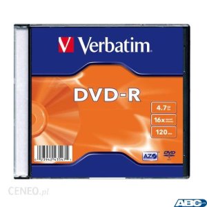 Płyta DVD-R VERBATIM SLIM 4.7GB x16 43557