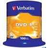 Płyta DVD-R VERBATIM CAKE(100) Matt Silver 4.7GB x16 43549