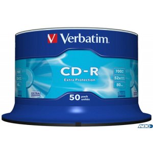 Płyta CD-R VERBATIM CAKE(50) Extra Protection 700MB x52  43351