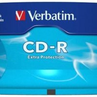 Płyta CD-R VERBATIM, 700MB, prędkość 52x, cake, 25szt., ekstra ochrona