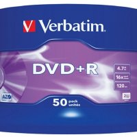 Płyta DVD+R VERBATIM CAKE(50) Matt Silver 4.7GB x16 43550