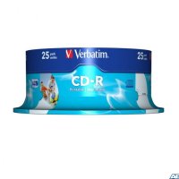 Płyta CD-R VERBATIM CAKE(25) do nadruku 43439 Wide DataLife+AZO