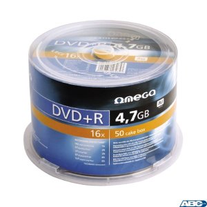 Płyta OMEGA DVD + R 4,7GB 16X CAKE (50) OMD1650 +  -a