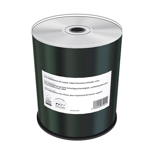 Płyta CD-R MEDIARANGE, 700MB, prędkość 52x, 100szt., do nadruku