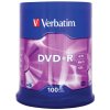 Płyta DVD + R VERBATIM AZO, 4,7GB, prędkość 16x, cake, 100szt., srebrny mat