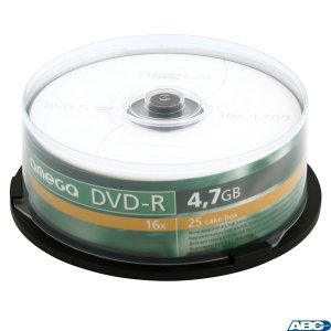 Płyta OMEGA DVD + R 4,7GB 16X CAKE (25) OMD1625 +  a _a