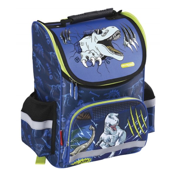 Tornister szkolny KEYROAD Premium, 38x28x18 cm, Dino