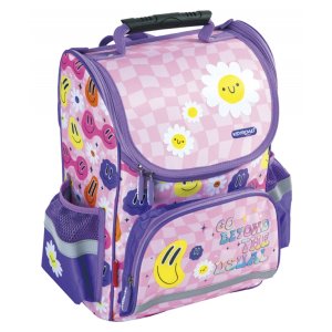 Tornister szkolny KEYROAD Premium, 38x28x18 cm, Smile
