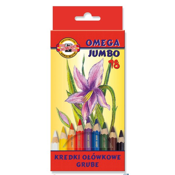 Kredki Omega Jumbo 3373-18 kolorów Koh-i-Noor (X)