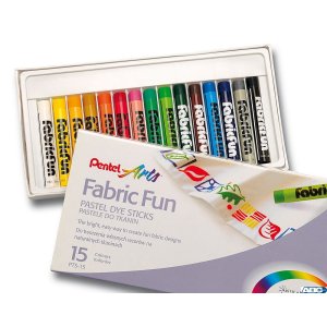 Pastele do tkanin 15 kolorów  PTS-15 PENTEL