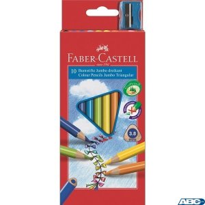 Kredki trójkątne FABER-CASTELL Junior Grip 10 kolorów 116510 FC