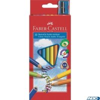 Kredki trójkątne FABER-CASTELL Junior Grip 10 kolorów 116510 FC