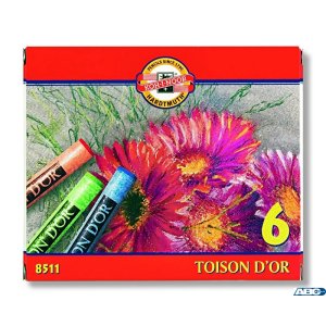 Kredki pastele suche 6kol. 8511 KOH I NOOR
