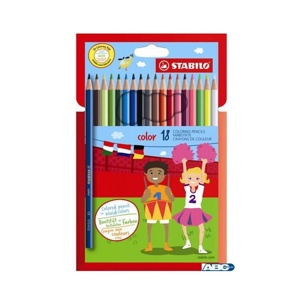 Kredki COLOR kpl 18 szt. pud. z zawieszką 1918/77-11 STABILO (X)