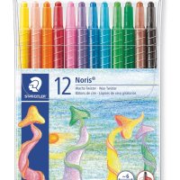 Twistery woskowe Noris Club, 12 kol. w etui, Staedtler S 221 NWP12