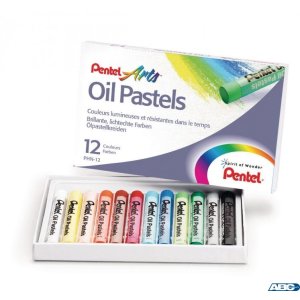 Pastele olejne 12 kolorów  PHN-12 PENTEL