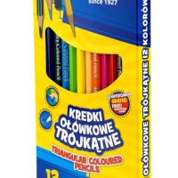 Kredki ołówkowe trójkątne Astra 12 kolorów, 312110002
