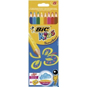 Kredki ołówkowe BIC Kids Super Soft 8 + 1szt, 8959211