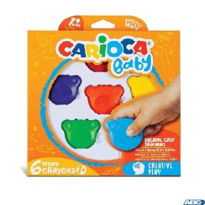 Kredki Misiaki BABY dla dzieci 1 + , 6 kol. (42956) CARIOCA 160-2209