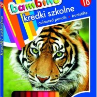 Kredki 18 kol,18cm.pud.lakier MAJEWSKI    *2670*