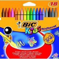 Kredki świecowe BIC Kids Plastidecor 18kol., 8297711