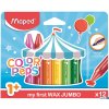 Kredki COLORPEPS świecowe JUMBO 12 kolorów 861311 MAPED