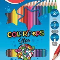 Kredki trójkątne MAPED COLORPEPS 18kolorów 183218