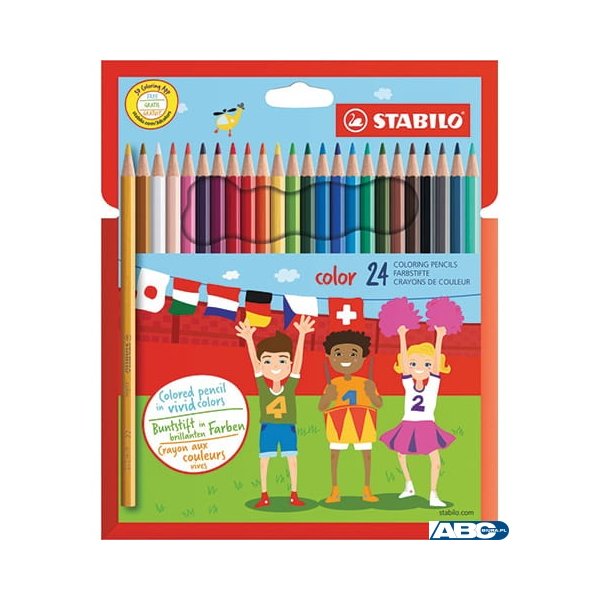 Kredki COLOR kpl 24 szt. pud. z zawieszką 1924/77-11 STABILO (X)