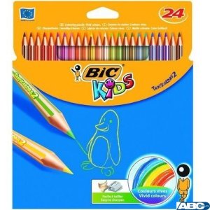 Kredki ołówkowe BIC Kids Tropicolors 24kol., 9375182 / 9375183