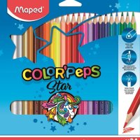 Kredki trójkątne MAPED COLORPEPS 24kolorów 183224