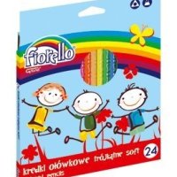 Kredki ołówkowe FIORELLO SUPER SOFT, 24 kolory, trójkątne 170-2188