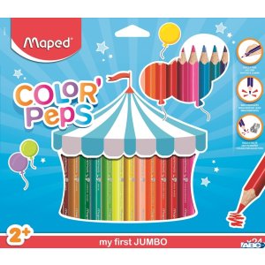 Kredki trójkątne MAPED COLORPEPS JUMBO 24kolorów 834013 (X)