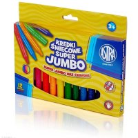 Kredki świecowe super Jumbo 12 kolorów - 14mm /100mm ASTRA, 316118003 (X)