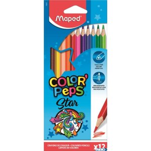 Kredki trójkątne MAPED COLORPEPS 12kolorów 183212