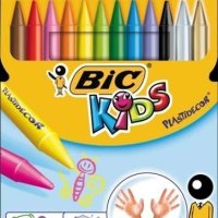 Kredki świecowe BIC Kids Plastidecor 12 kolorów, 945764