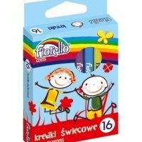 Kredki FIORELLO świecowe 16 kolorów 170-1385
