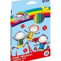 Kredki ołówkowe FIORELLO SUPER SOFT, 18 kolorów, trójkątne 170-2187