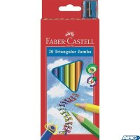 Kredki trójkątne FABER-CASTELL Junior Grip 20 kolorów 116520 FC