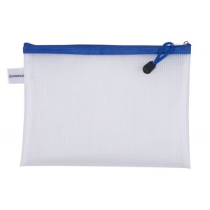 Torebka DONAU Zipper Bag, A5, 243x180 mm, EVA, z suwakiem, niebieska