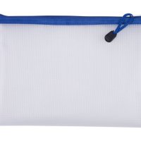 Torebka DONAU Zipper Bag, A5, 243x180 mm, EVA, z suwakiem, niebieska