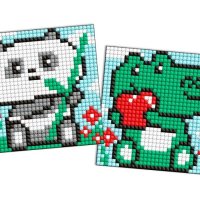 Diamentowa mozaika na magnesie IDEYKA, 9x9 cm, kids, dziwne rozkosze, 2 szt.