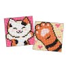 Diamentowa mozaika na naklejce IDEYKA, 9x9 cm, kids, puffy, 2 szt.